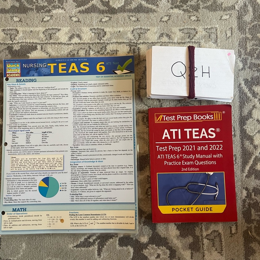 ATI TEAS 6 Study Guide and Pocket Guide Set